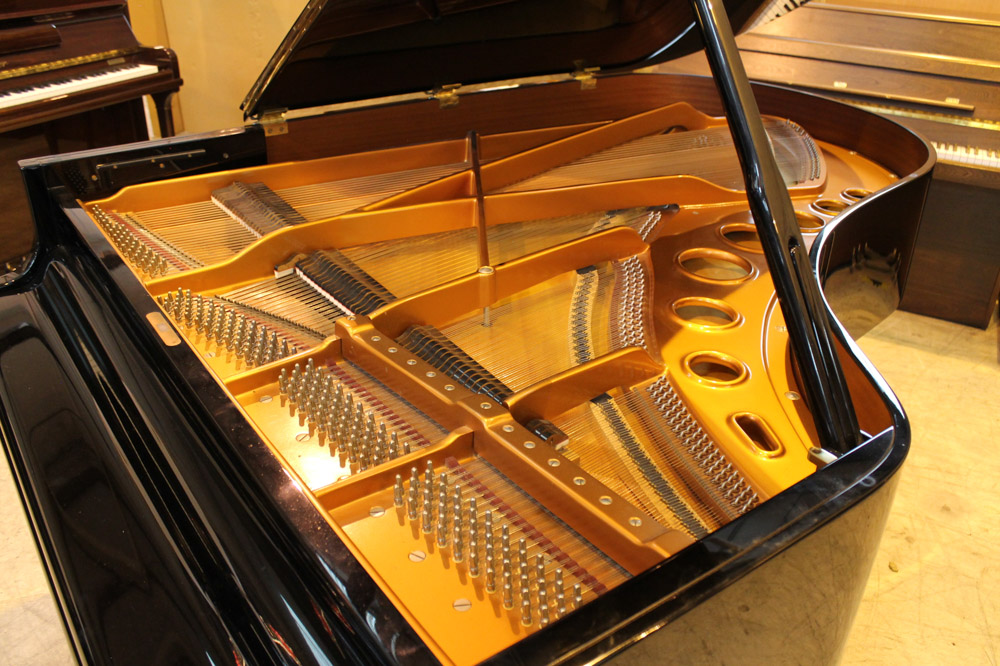 Bösendorfer (c1989) A 6ft 7in Model 200 grand piano in a bright ebonised case on square tapered - Image 2 of 3