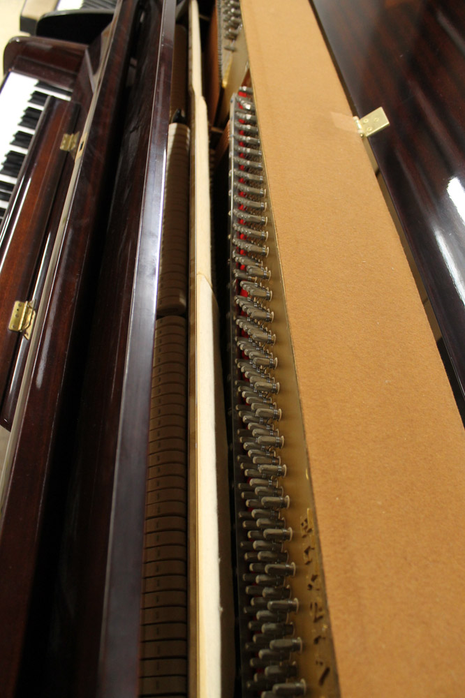 Elysian A recent upright piano in a modern style bright mahogany case; - Image 4 of 6