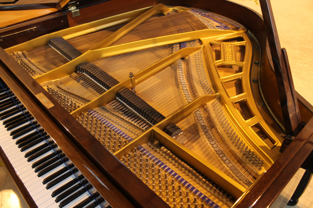 Blüthner (c1984) A 5ft 1in Model 11 grand piano in a bright mahogany case on square tapered legs. - Image 2 of 4