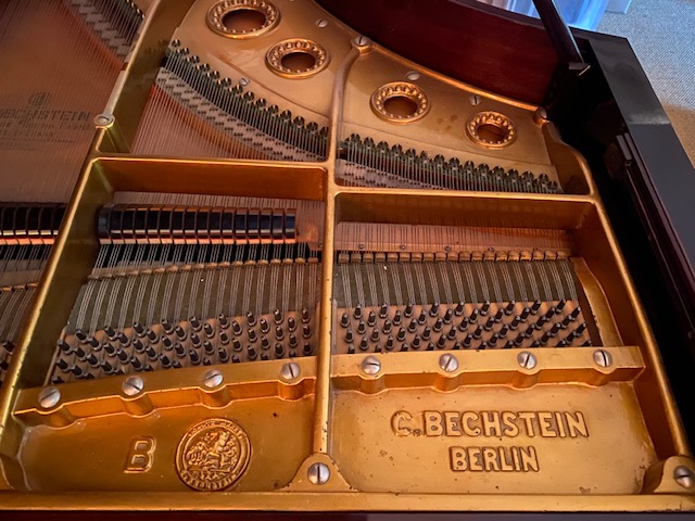 Bechstein (c1925) A 6ft 7in Model B grand piano in a re-polished rosewood case on turned octagonal - Image 7 of 7