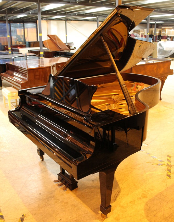 Steinway (c1988) LATE ENTRY A 6ft 11in Model B grand piano in a bright ebonised case on square