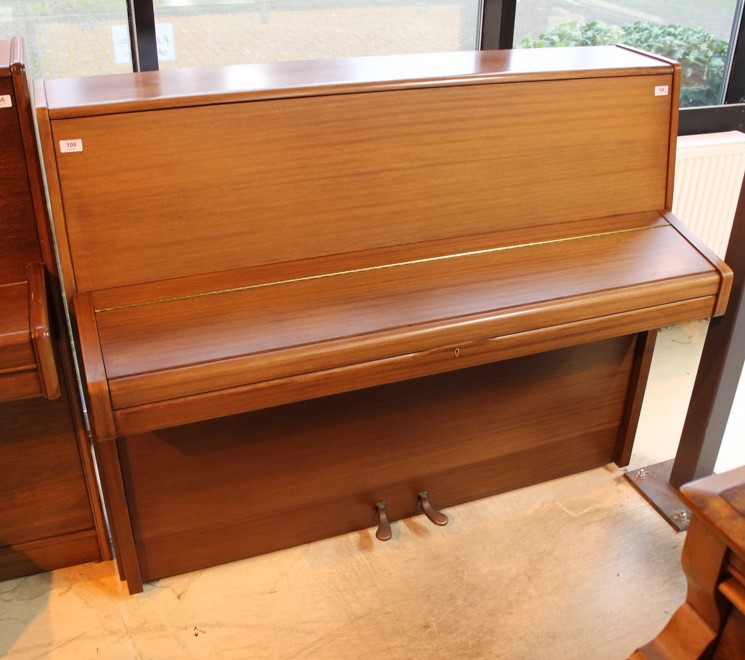 Knight (c1980) An upright piano in a modern style mahogany case - Image 2 of 5