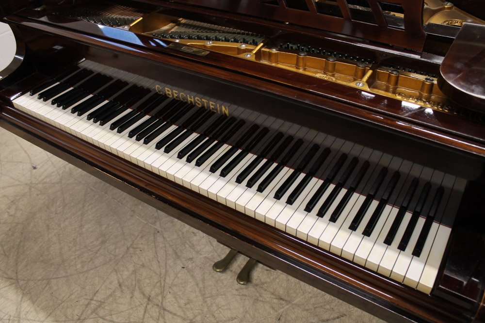 Bechstein (c1925) A 6ft 7in Model B grand piano in a re-polished rosewood case on turned octagonal - Image 3 of 7