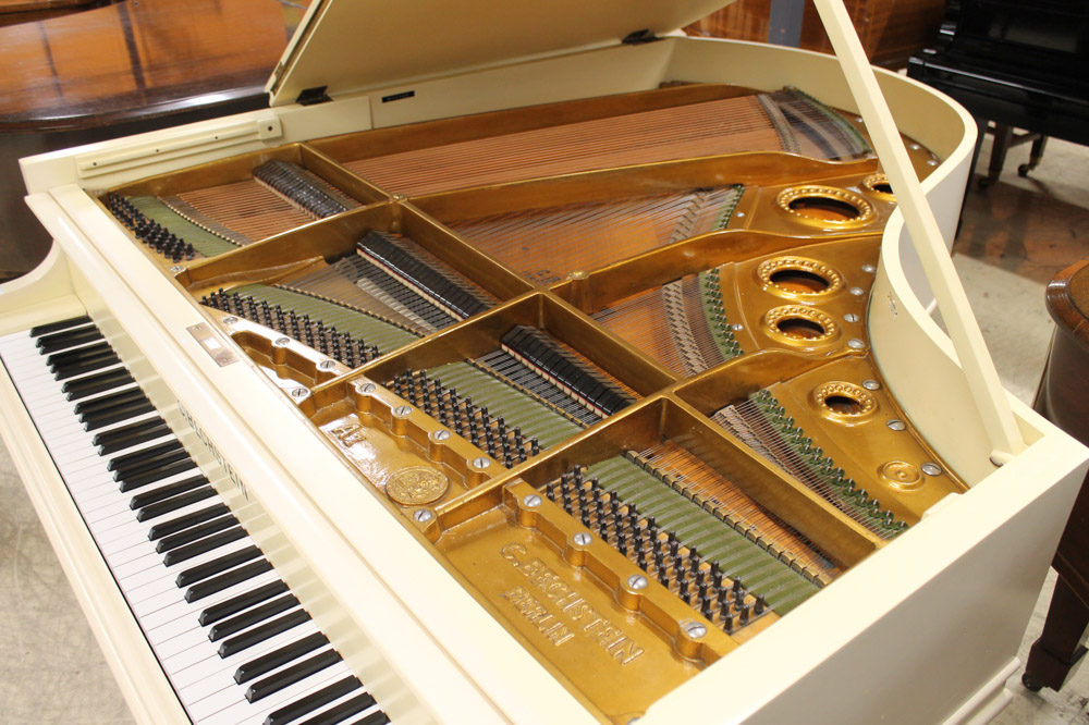 Bechstein (c1924) A 6ft Model A1 grand piano in a cream Art Deco case on slab legs. - Image 2 of 4