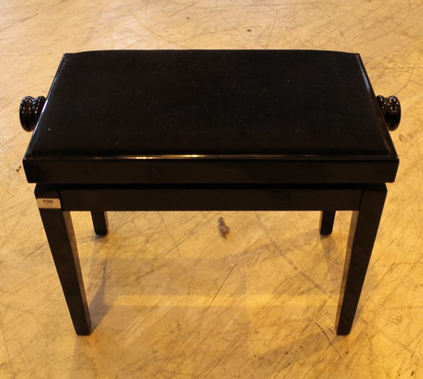 Niemeyer A recent upright piano in a modern style bright ebonised case; together with a stool. - Image 3 of 6