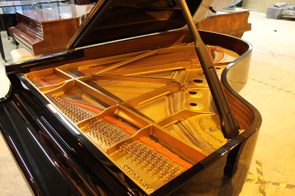 Steinway (c1988) LATE ENTRY A 6ft 11in Model B grand piano in a bright ebonised case on square - Image 2 of 5