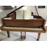 Blüthner (c1968) A 6ft 3in Aliquot strung grand piano in a bright mahogany case on square tapered