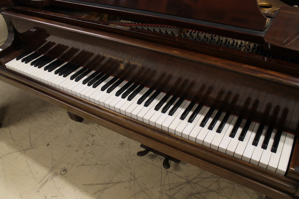 Steinway (c1929) A 5ft 7in Model M grand piano in a mahogany case on square tapered legs. - Image 3 of 4