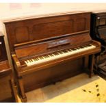 Steinway (c1925) A Model K upright piano in a mahogany case;