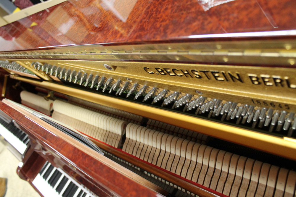 Bechstein (c2001) A Model Concert 8 upright piano in a vavana burl wood case - Image 3 of 5