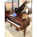 Steinway (c1927) A 5ft 10in Model O grand piano in an ebonised case on square tapered legs;