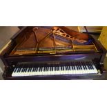 Bluthner (c1928) An Aliquot strung grand piano in a mahogany case on square tapered legs.