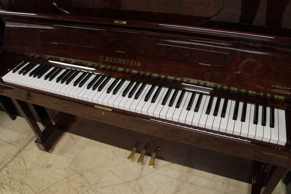 Bechstein (c2001) A Model Concert 8 upright piano in a vavana burl wood case - Image 4 of 5