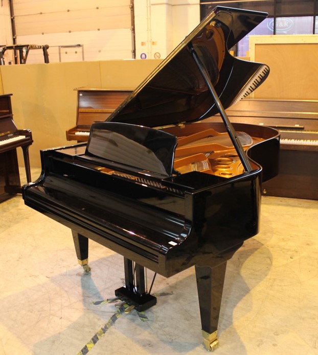 Bösendorfer (c1989) A 6ft 7in Model 200 grand piano in a bright ebonised case on square tapered