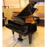 Bösendorfer (c1989) A 6ft 7in Model 200 grand piano in a bright ebonised case on square tapered