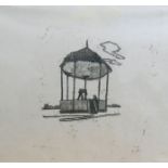 Natasha Morland (20th/21st Century British) An etching entitled 'Kung-Fu Bandstand',