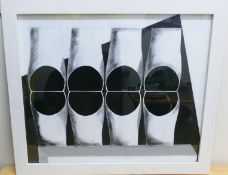 David Murphy (20th/21st Century British)+ A mixed media piece entitled 'Eviction 8', 50.5cm x 60.