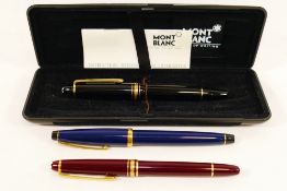 A black Mont Blanc Meisterstuck 147 fountain pen,