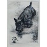 Morgan Dennis (1892-1960)+ 'Lets Go' and 'Scram' A pair of etchings Signed and titled to lower