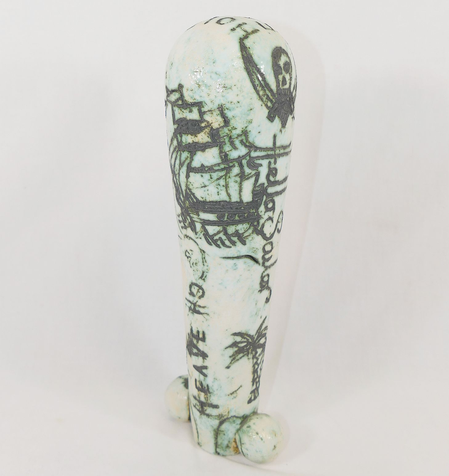 Lucy Sedgwick (20th/21st Century British)+ Phallic pottery sculpture entitled 'Hello Sailor', 28. - Image 2 of 3