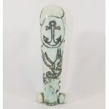 Lucy Sedgwick (20th/21st Century British)+ Phallic pottery sculpture entitled 'Hello Sailor', 28.