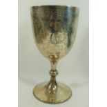 A large silver trophy cup, Sheffield 1897,
