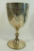 A large silver trophy cup, Sheffield 1897,