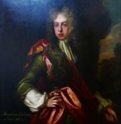 Follower of Sir Peter Lely Portrait of Montague Cholmeley* Oil on canvas,