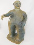 Tim Riddihough (20th/21st Century British)+ Pottery figure entitled 'Baby', 53cm high,