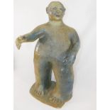 Tim Riddihough (20th/21st Century British)+ Pottery figure entitled 'Baby', 53cm high,