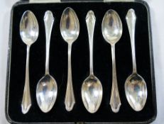 A set of six Victorian silver coffee spoons, London 1870, combined weight 1.4ozt, 43.