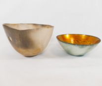 Ann Hyde-Harrison (20th/21st Century British)+ Ceramic lustre bowl, initialled to base,