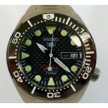 A 2005 limited edition gentleman's titanium Seiko 5 Diver's 40th anniversary day date wrist watch,