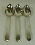 A pair of provincial silver table spoons, possibly Scottish,