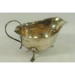 A George V silver gravy boat, Sheffield 1929, by Mappin and Webb,