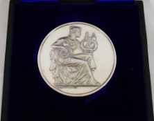 The Worshipful Company of Musicians, silver presentation medallion, awarded to Miss Muriel Foster,