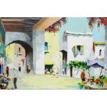 Cecil Rochfort D'Oyly John (1906-1993)+ 'Portofino' Oil on canvas Signed lower left 45cm x
