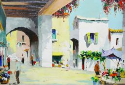 Cecil Rochfort D'Oyly John (1906-1993)+ 'Portofino' Oil on canvas Signed lower left 45cm x