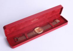 Omega, a gents quartz De Ville wristwatch, circa 1987 with original box.