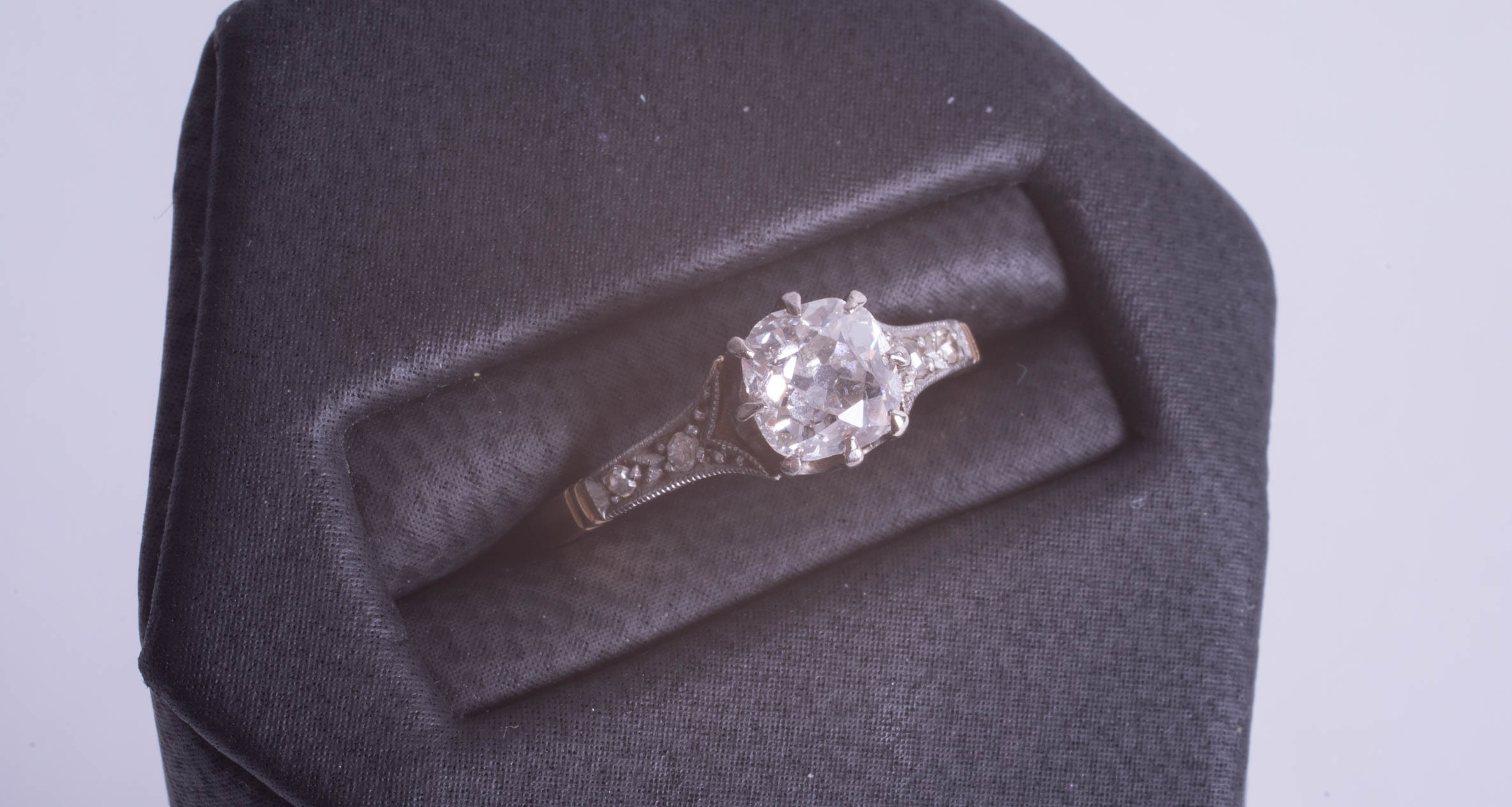 An 18ct diamond single stone ring approx. 0.60 ct, size J. - Image 2 of 2
