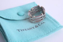 Tiffany & Co a silver ring.