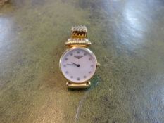 Longines, a ladies diamond? Dot dial wristwatch, The Grand Classique, ref 38036442.