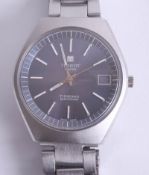 Tissot, a gents stainless steel Tissonic, electronic wristwatch.