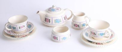 A small Honiton pottery tea service.