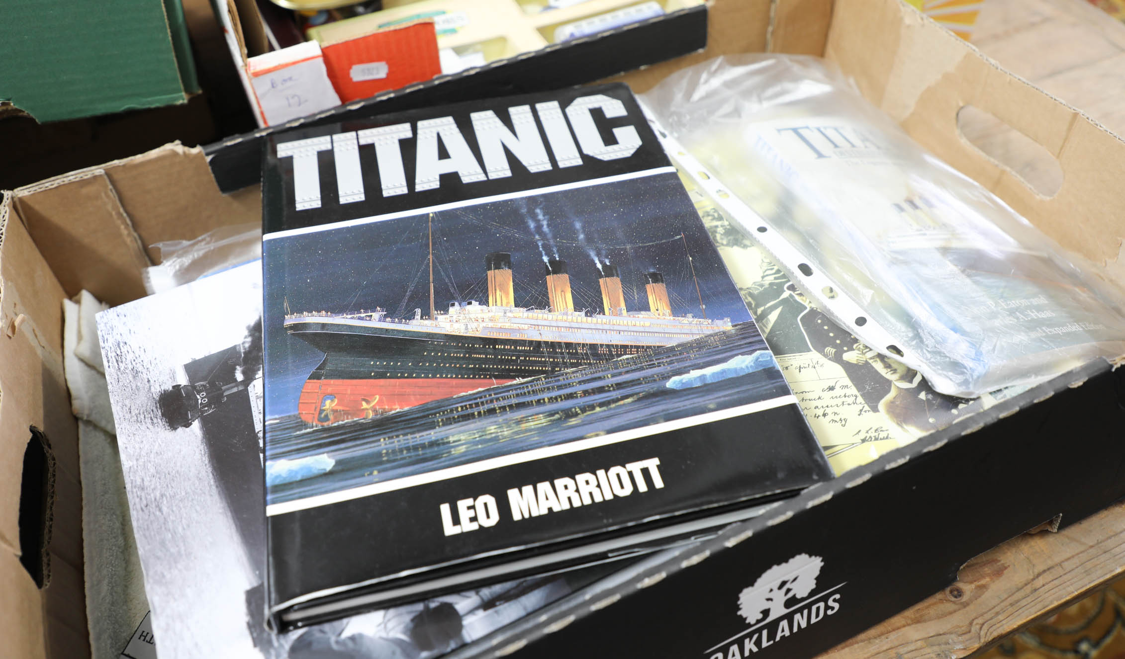 Collection of ten book about the R.M.S. Titanic.