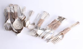 Elkington, set of 6 silver old English pattern teaspoons approx 4.20oz together with a collection of