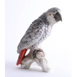 Goebel German porcelain figure of a parrot, height 22cm