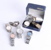 Collection of general wristwatches including gents, Swiss, Swatch, fashion watches, Seiko, Pulsar