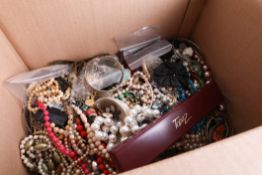 A large quantity of various costume jewellery.