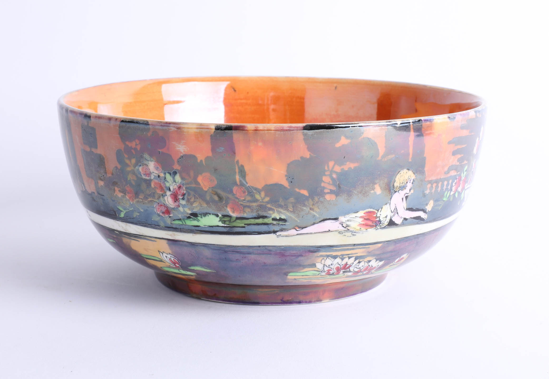 Wilkinson 'Pans Garden' lustre bowl.